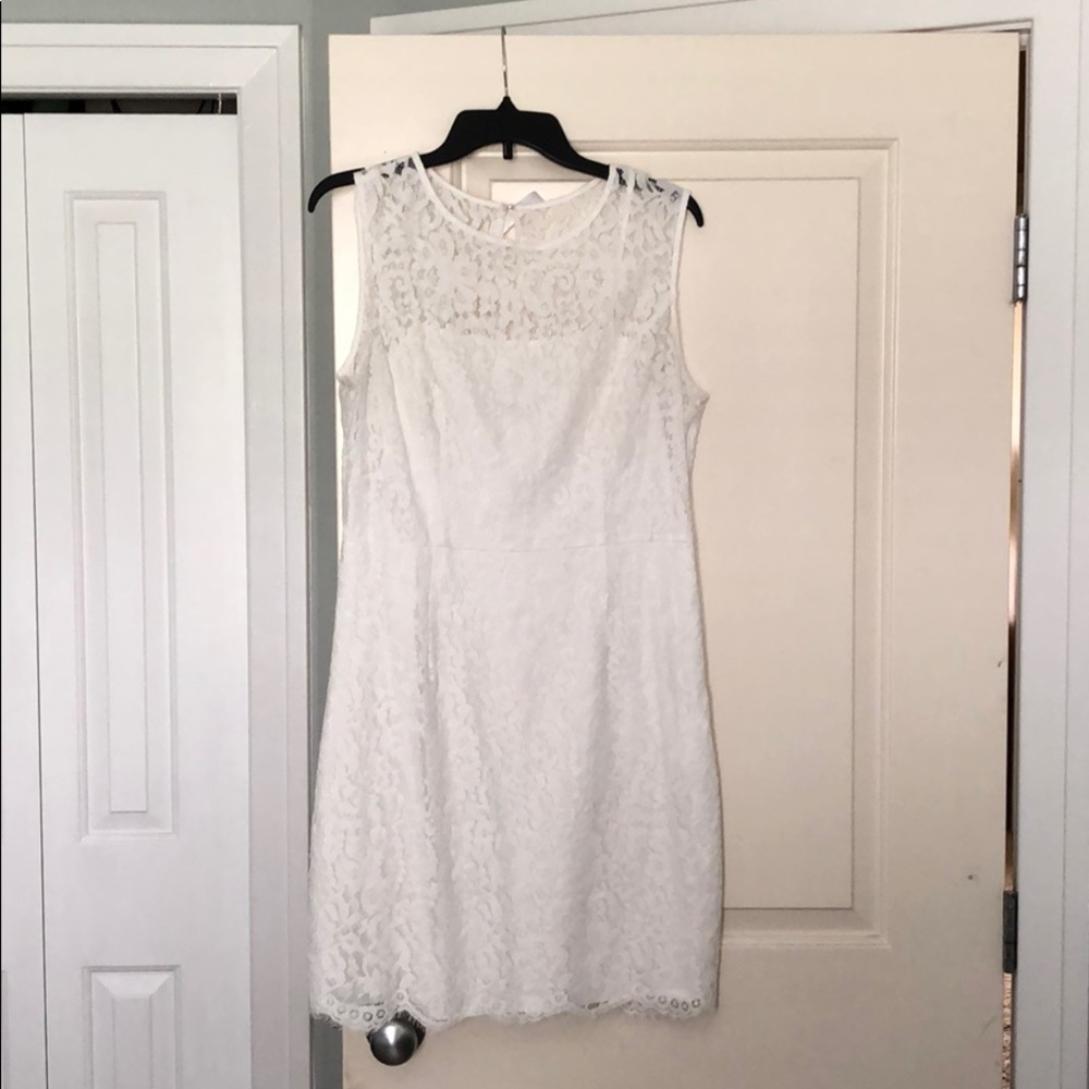 White lace dress